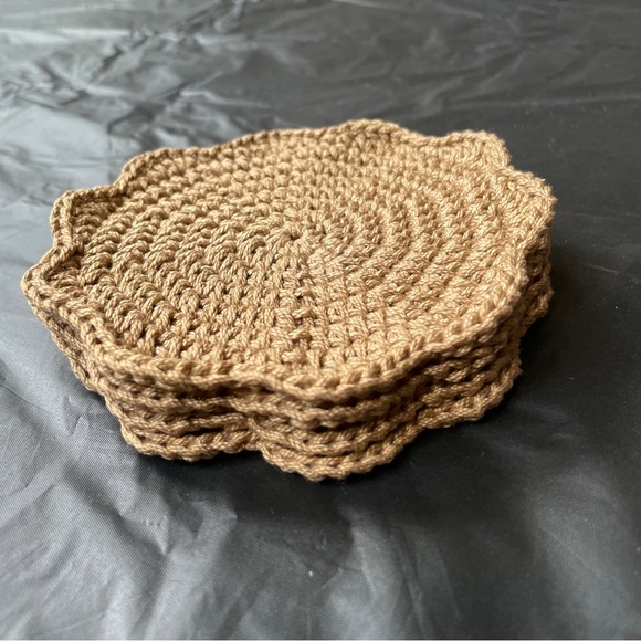Drink Coasters, crocheted, 4 pcs - Picture 3 of 4